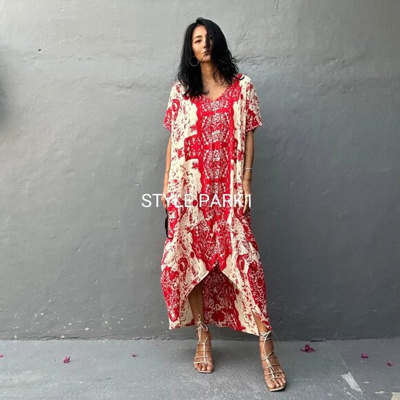 STYLE PARK BOHO MAXI BEACH DRESS - BNWT - ONE SIZE - Picture 1 of 8